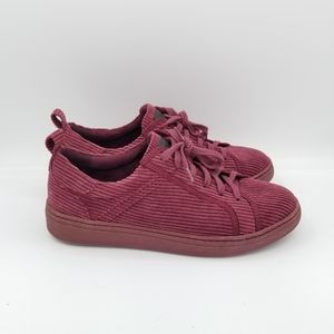 Earth Zinnia Corduroy Womens Casual Lifestyle Sneakers Red Size 9